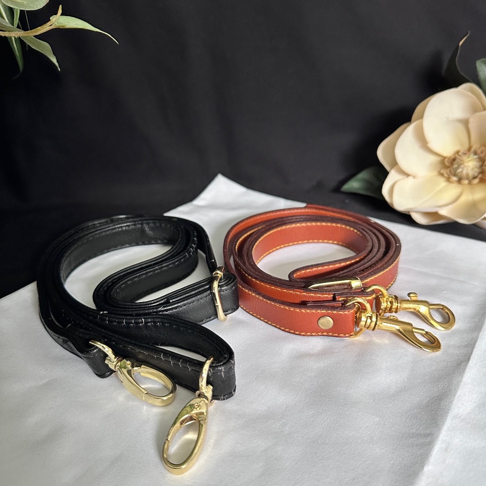 Purse Straps - Black & Brown Adjustable Straps - Earth Tone Straps, Mocha Strap